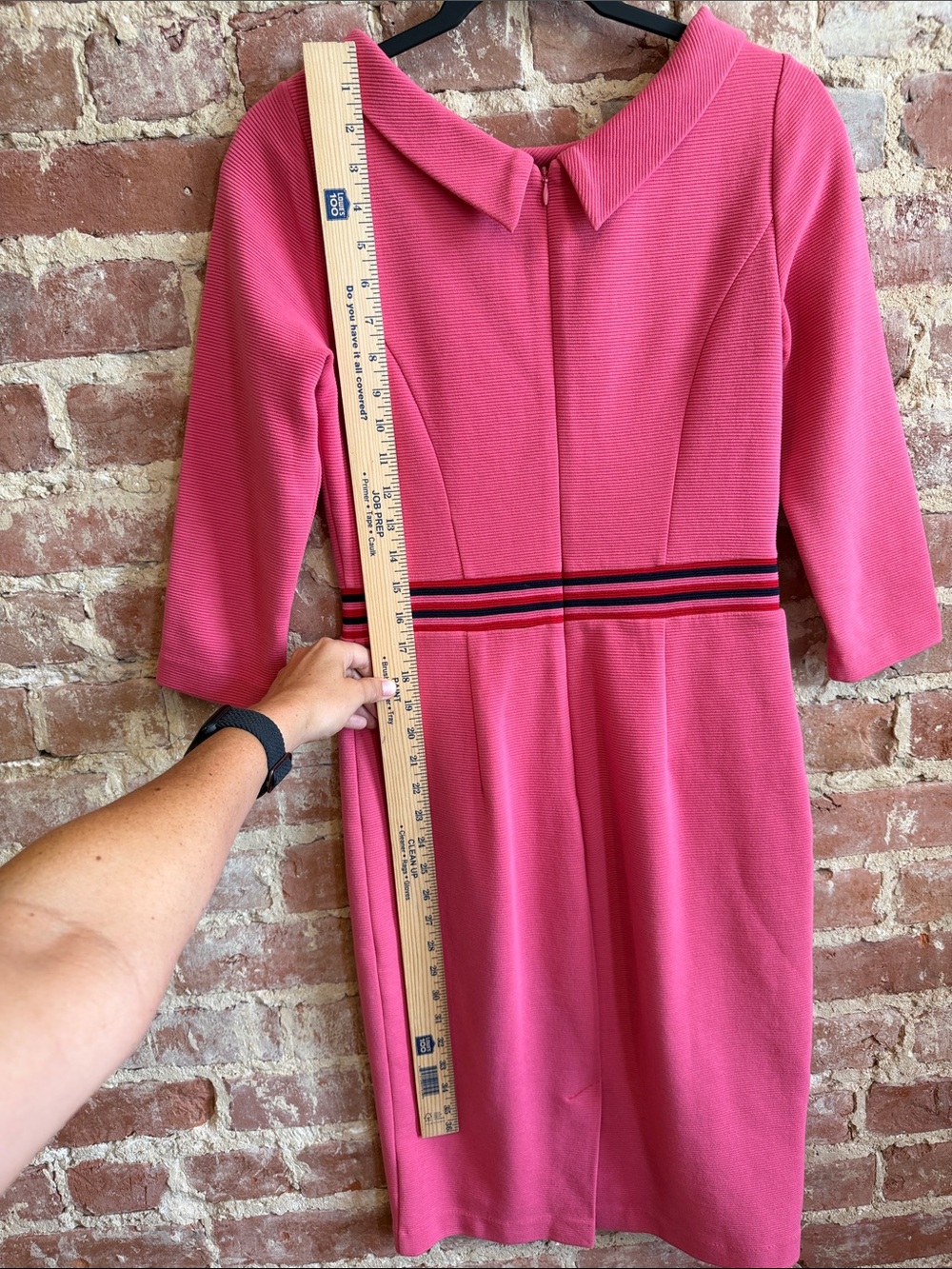 Boden Daisy Ottoman dress in pink - Picture 8 of 9